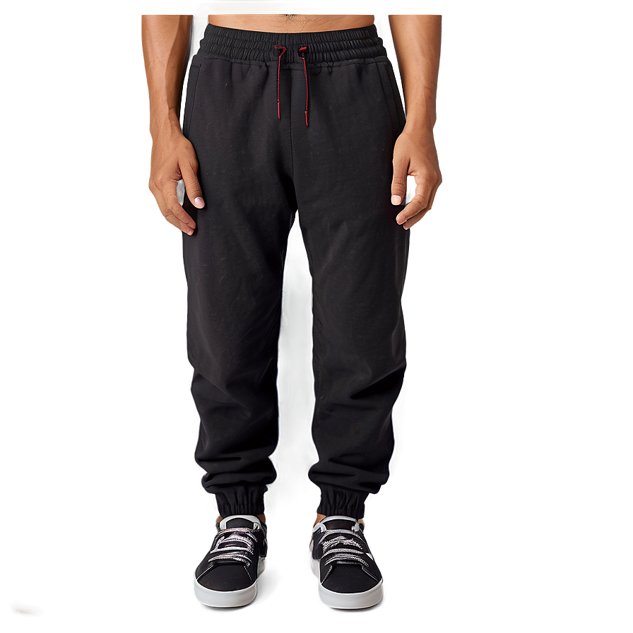 Solid Black Sweatpants Png Xrp81