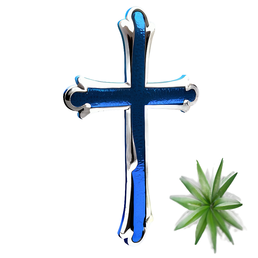 Solid Blue Cross Render Png 06292024