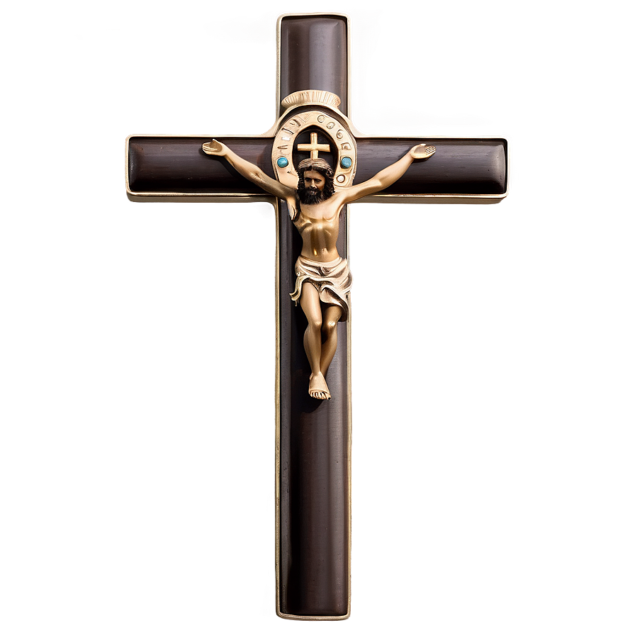 Solid Catholic Cross Presentation Png 06122024