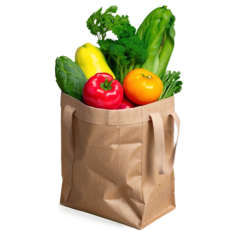 Solid Color Grocery Bag Png 06132024