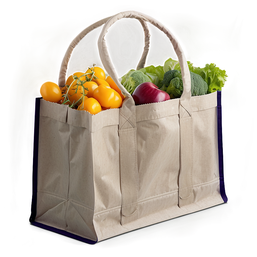 Solid Color Grocery Bag Png Edf