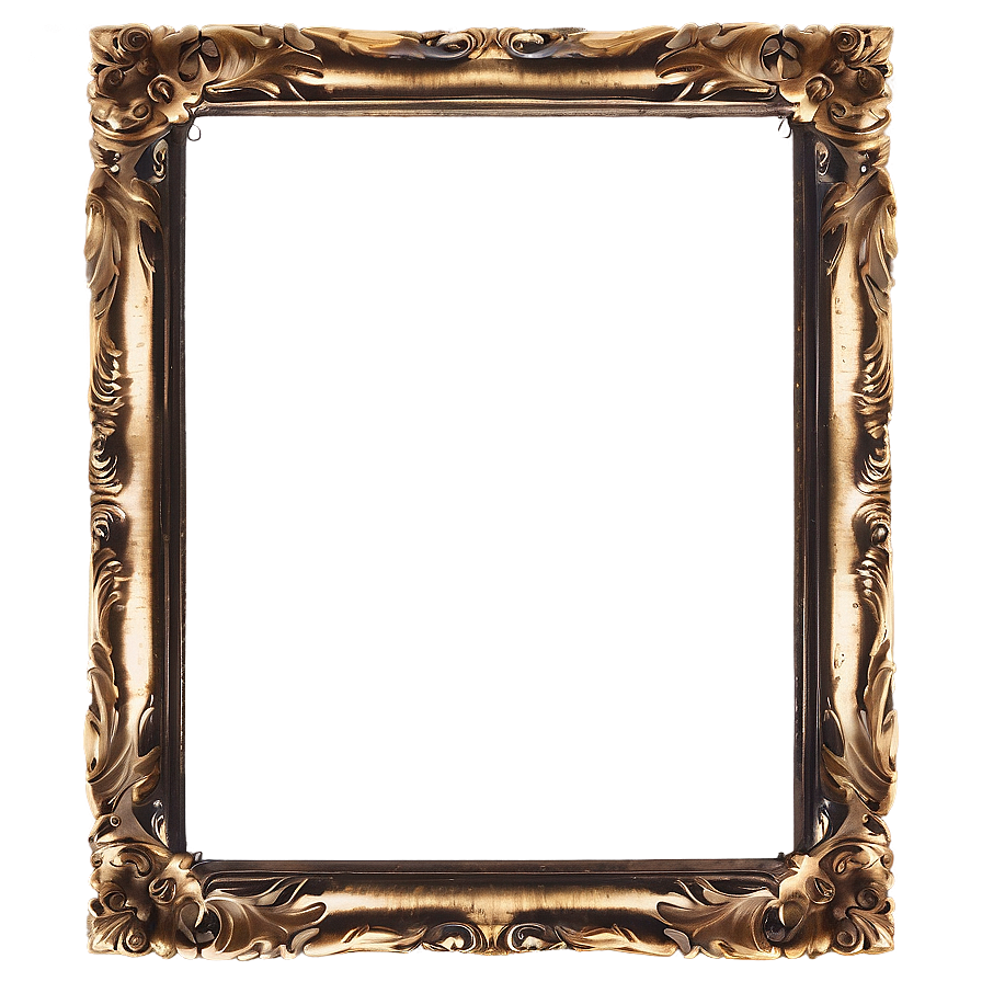 Solid Gold Frame Png 6