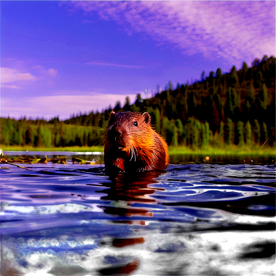 Solitary Beaver Journey Png 11