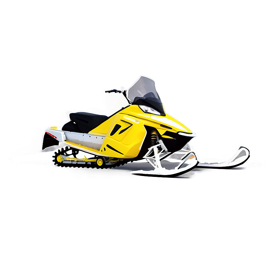 Solo Snowmobile Journey Png 89