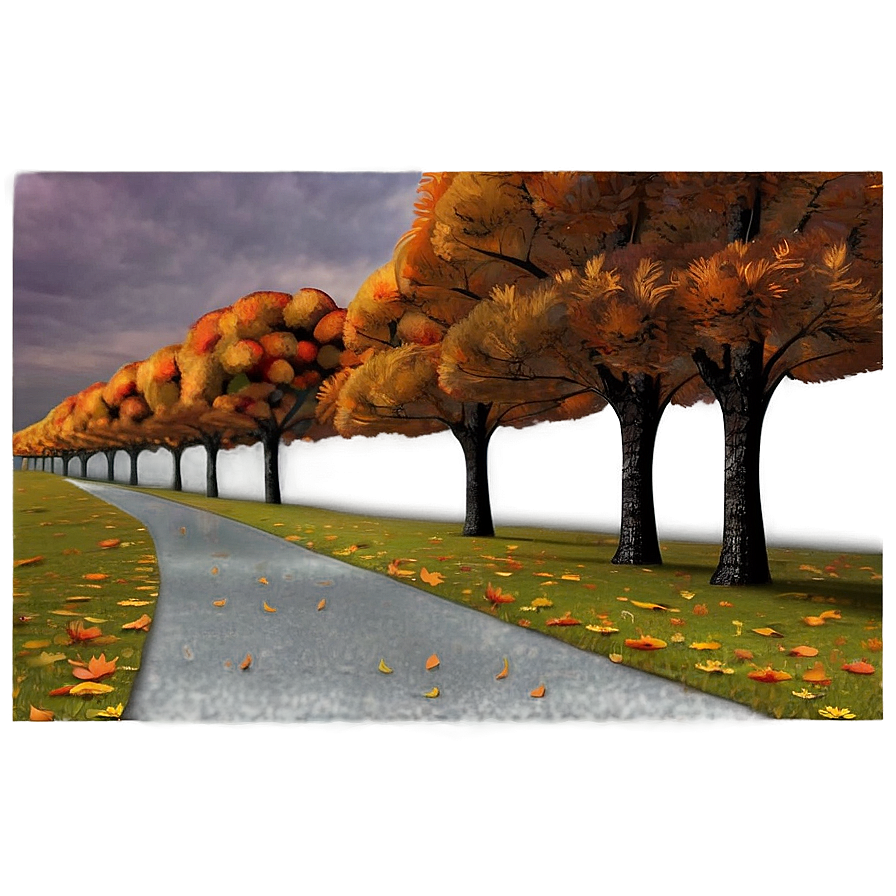 Sombre Autumn Path Png Lif