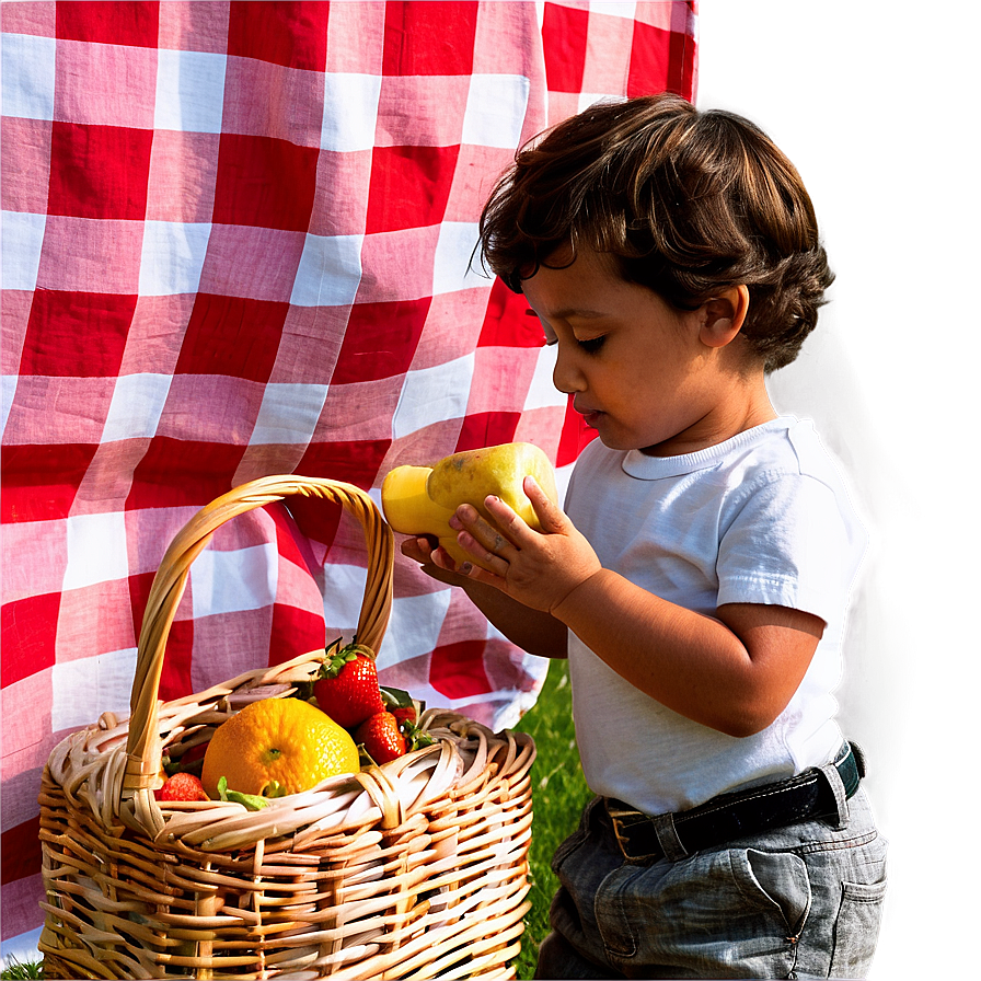 Son Enjoying A Picnic Png Ftj36