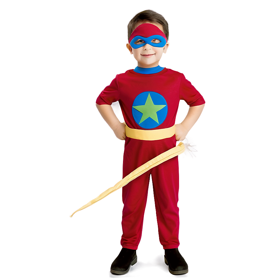 Son Wearing Superhero Costume Png 42