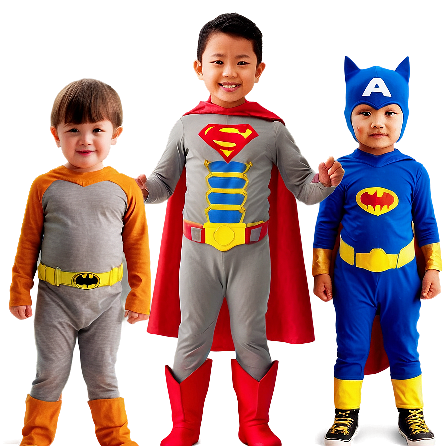 Son Wearing Superhero Costume Png 87