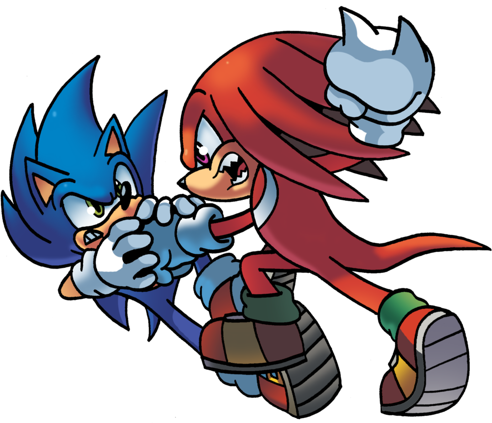 Sonic_and_ Knuckles_ Friendly_ Tussle