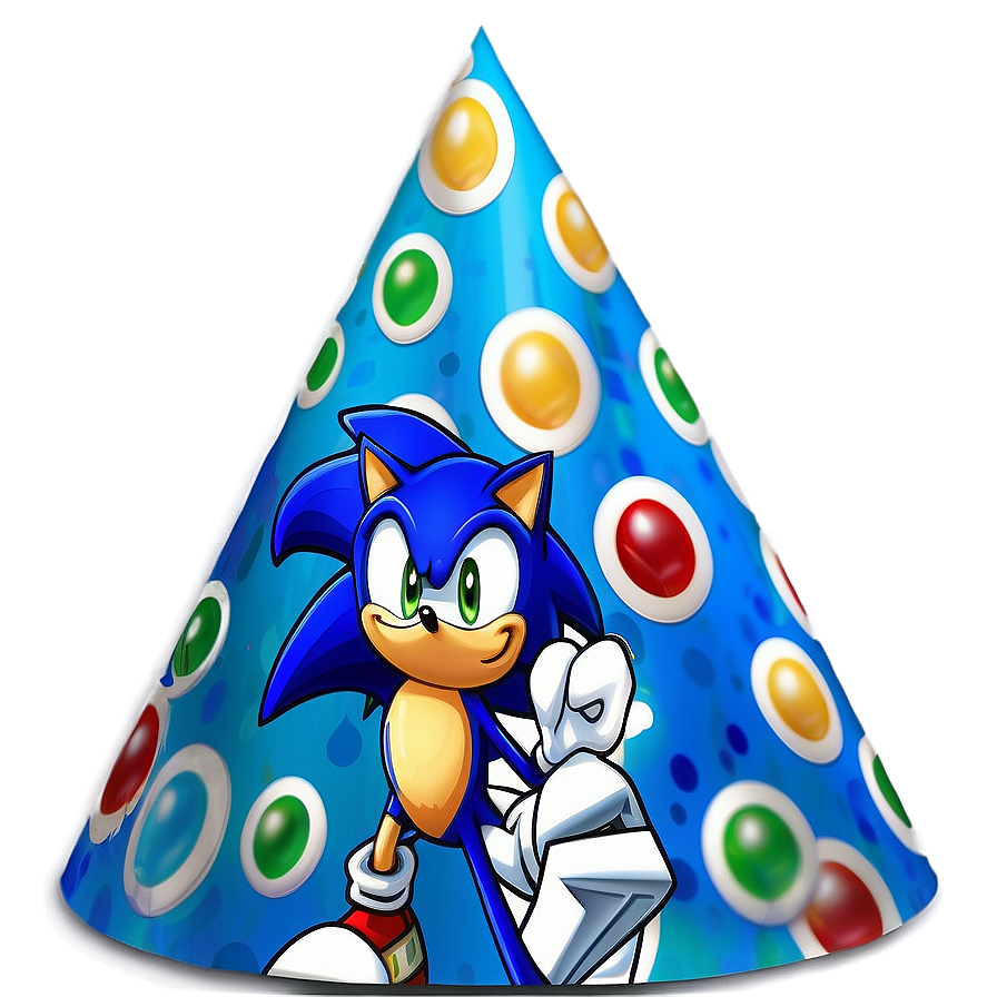 Sonic Birthday Party Hat Design Png Ssy