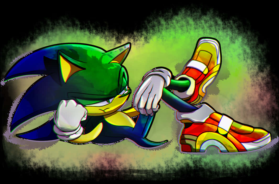 Sonic Holding Shoe Artwork