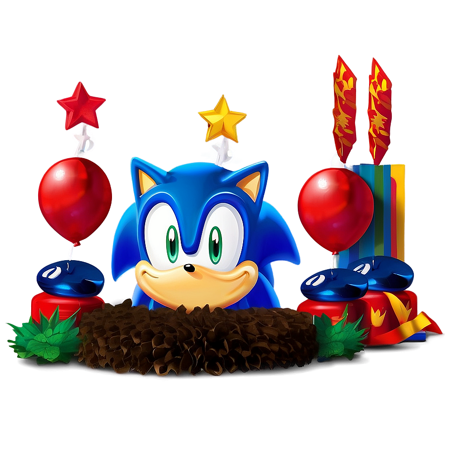 Sonic Party Centerpiece Ideas Png 15