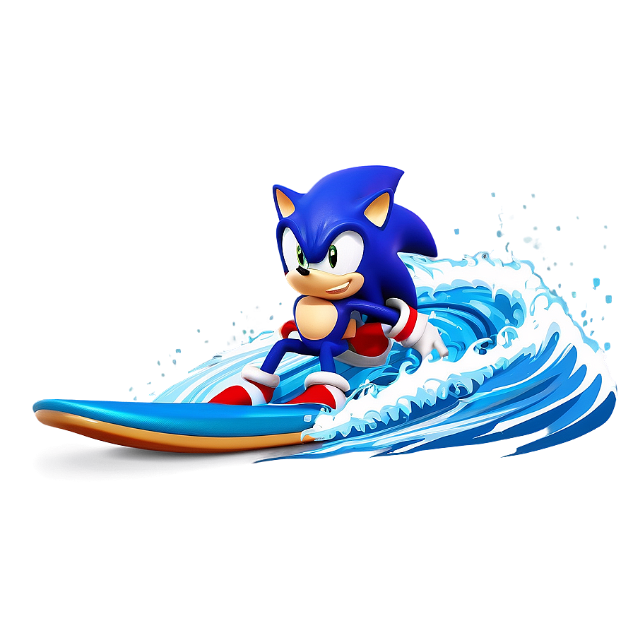 Sonic Water Surfing Png 04292024