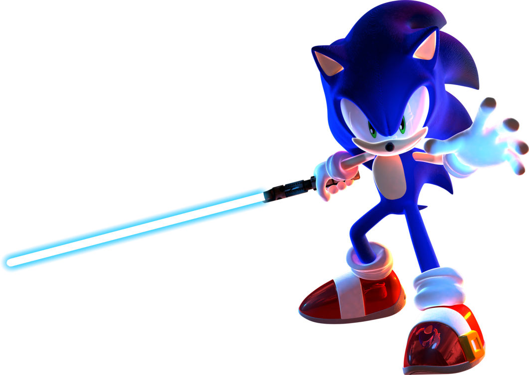 Sonic Wielding Blue Lightsaber