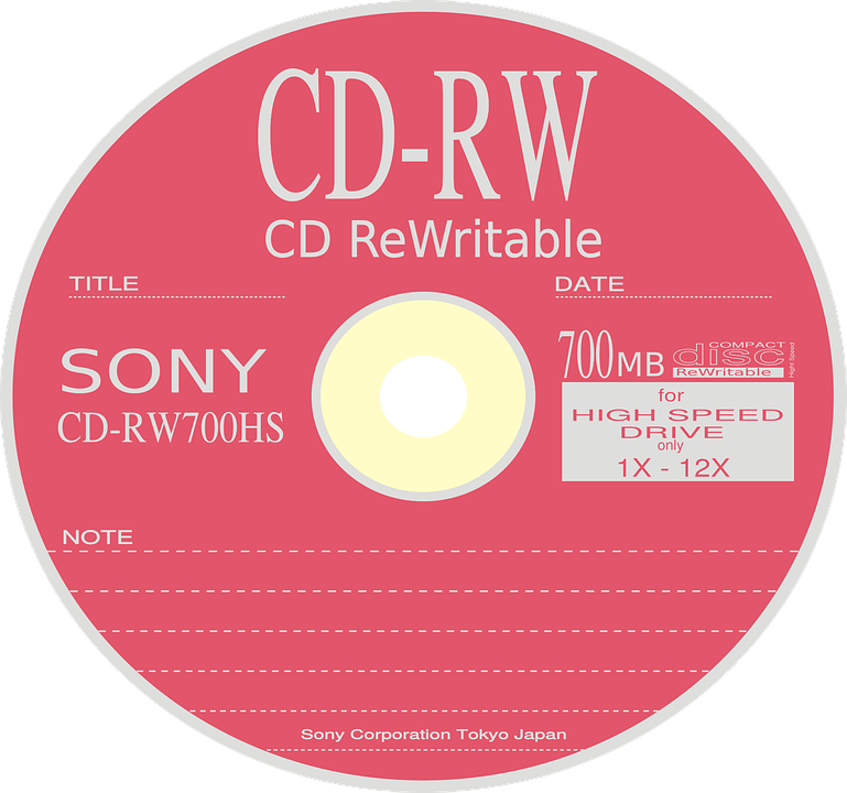 Sony C D R W Disc Label Design