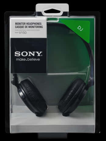 Sony Monitor Headphones Packaged V150