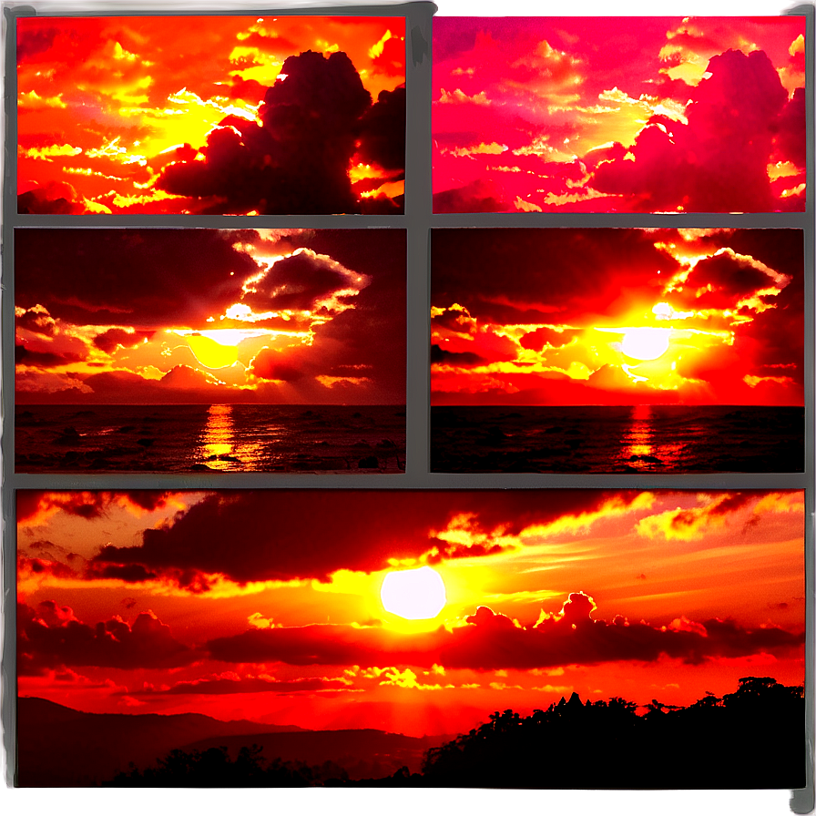 Soothing Radiant Sunset Png 57