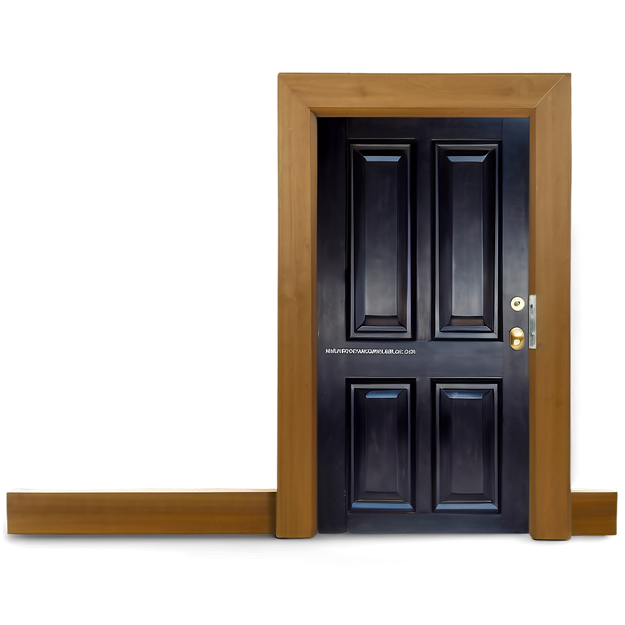 Sophisticated Black Door Png 05042024