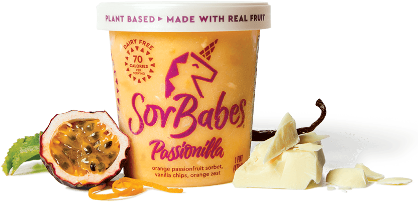 Sor Babes Passionilla Sorbet Packaging