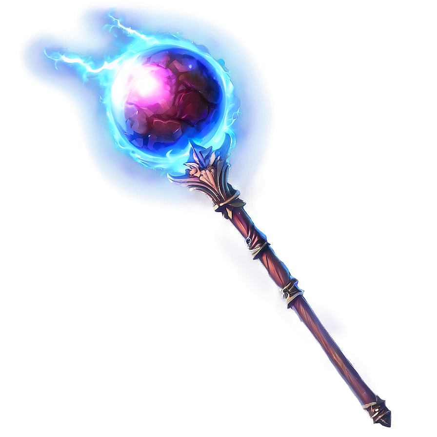 Sorcerer Magic Staff Png 90