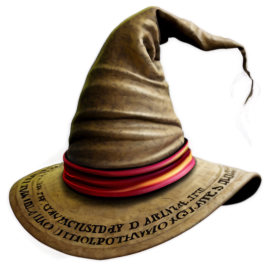 Sorting Hat With Hogwarts Castle Background Png Udk27