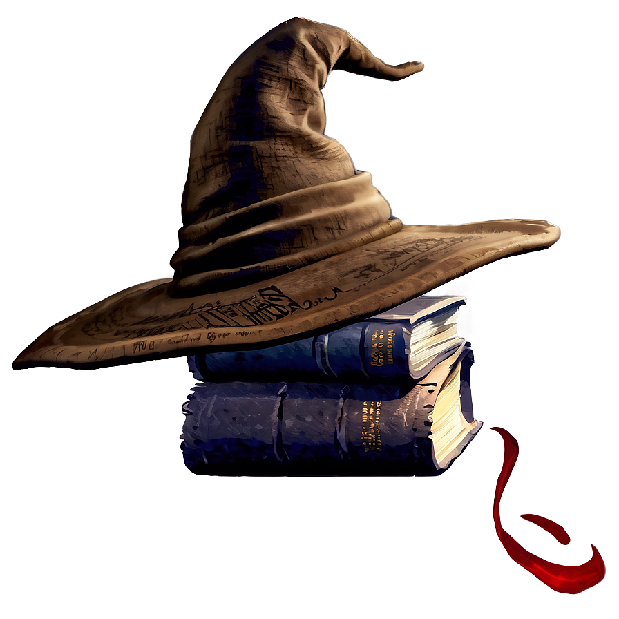 Sorting Hat With Spell Book Png Fkq56