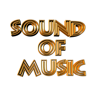 Sound Of Music_3 D Text Graphic