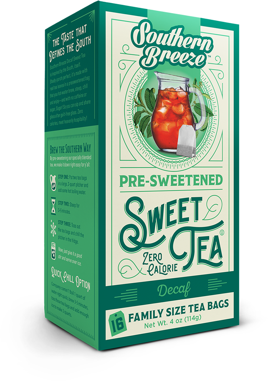 Southern Breeze Sweetened Decaf Tea Box