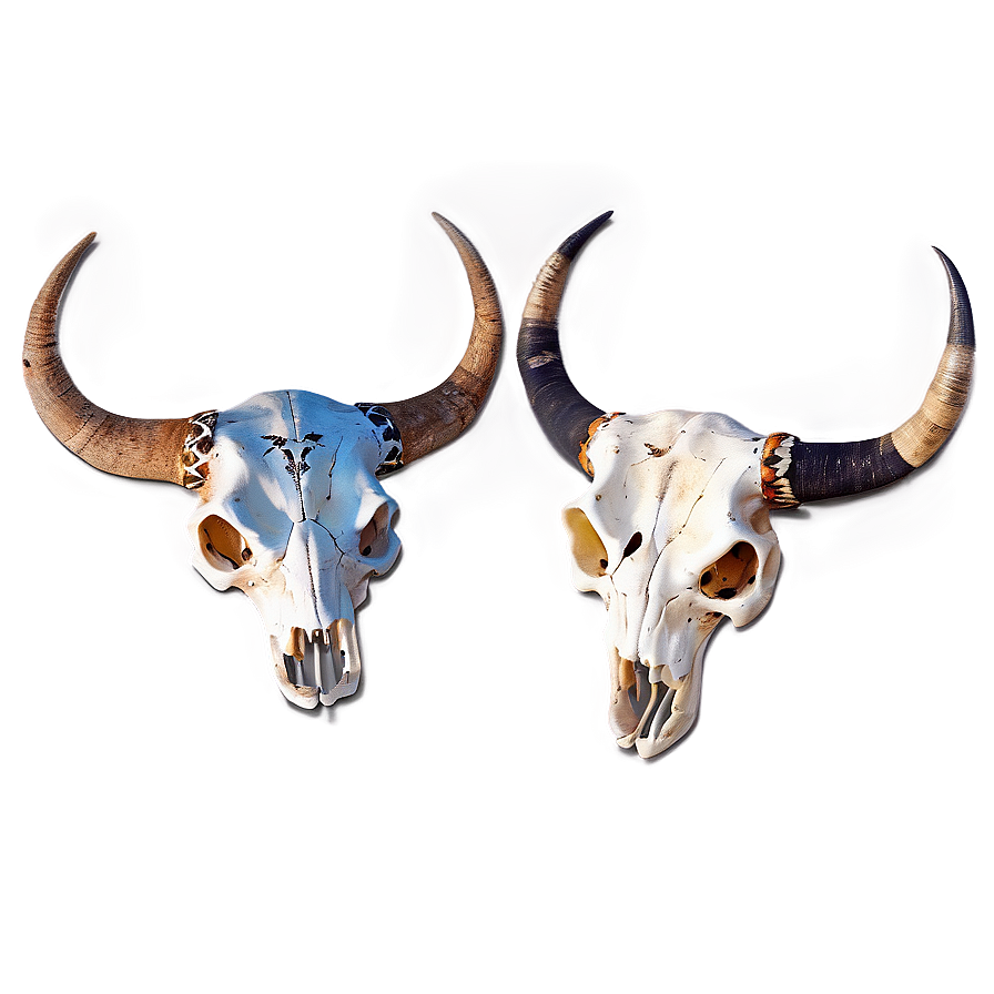 Southwestern Longhorn Skull Art Png 06292024