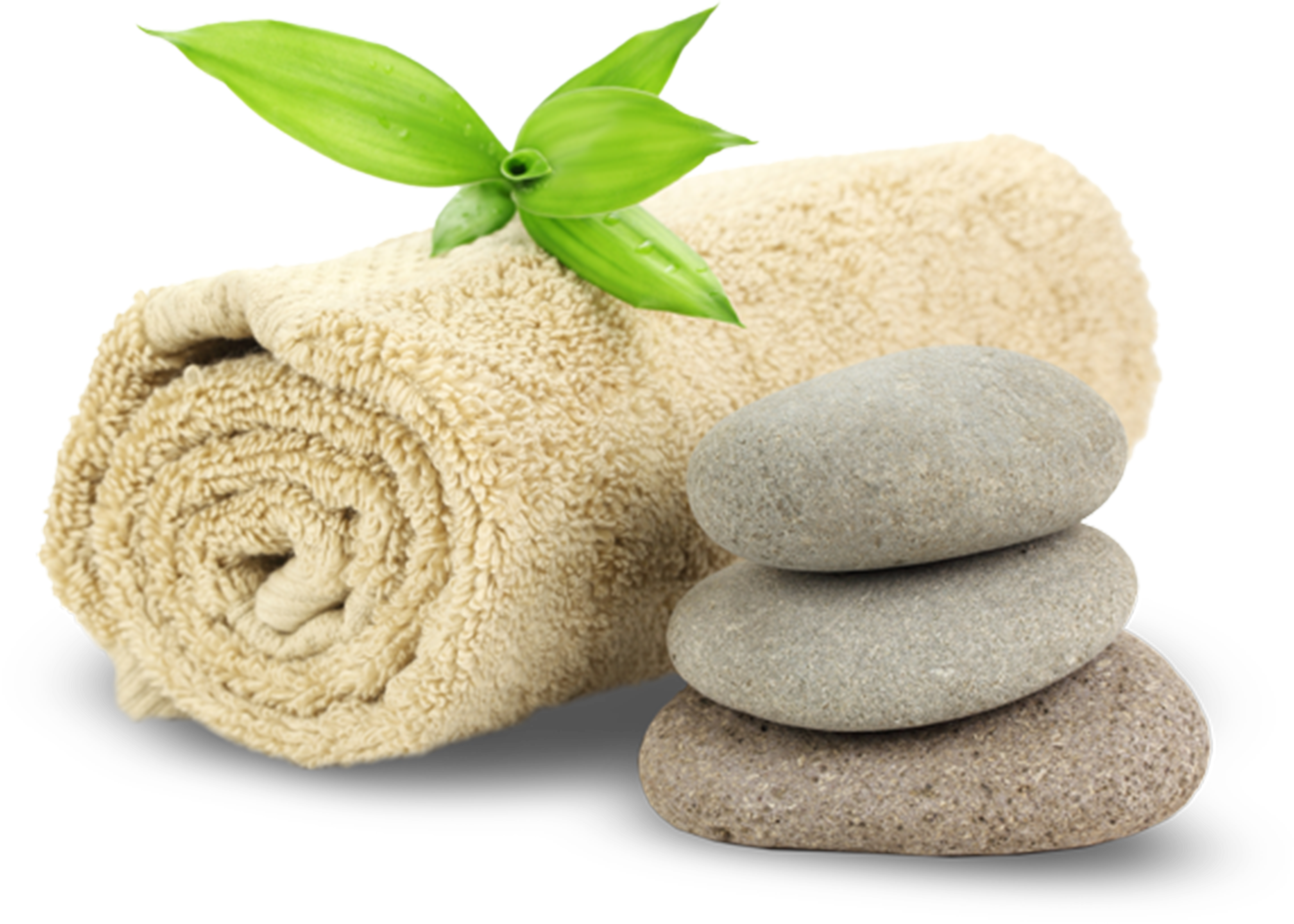 Spa Essentials Towel Stones Bamboo