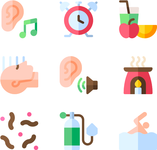 Spa Wellness Icons Set