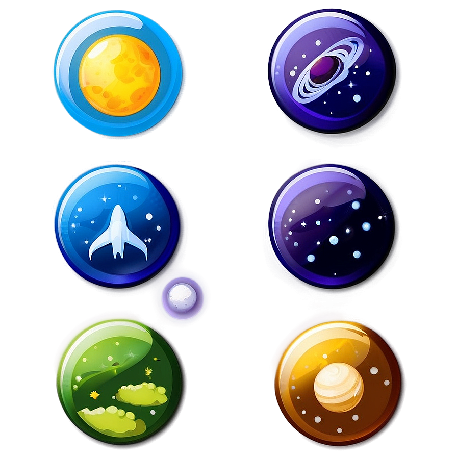 Space And Astronomy Icons Png 37