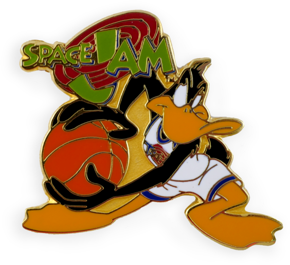 Space Jam Daffy Duck Basketball Pin