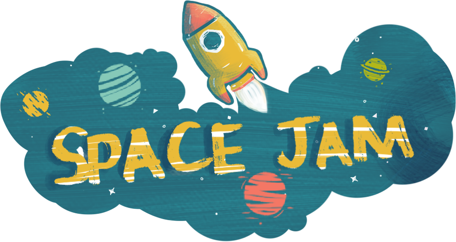 Space Jam Rocket Illustration