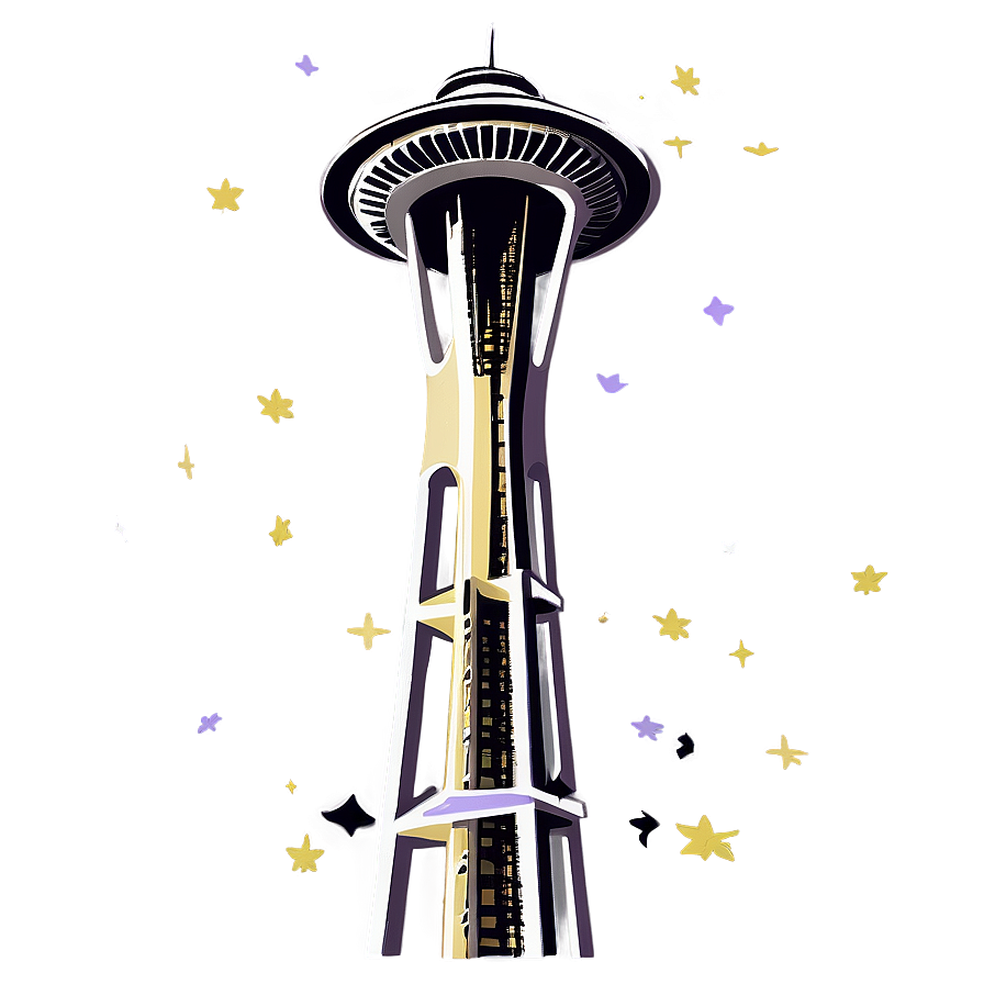 Space Needle Artwork Png Xvb