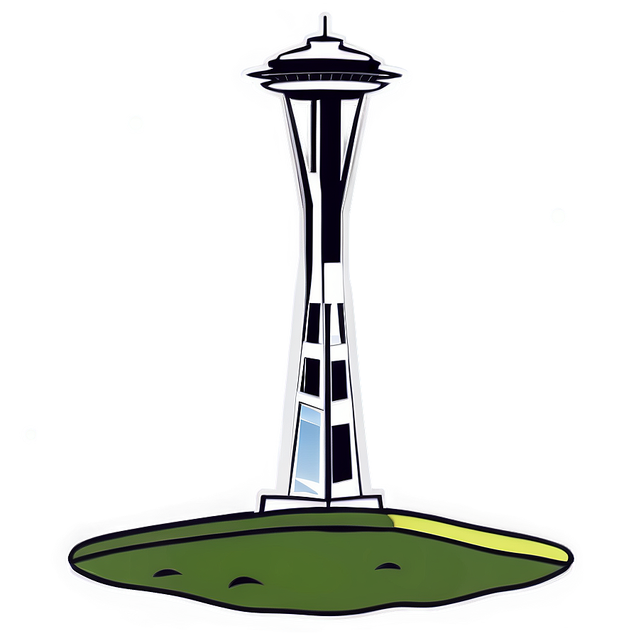 Space Needle Illustration Png Qtm