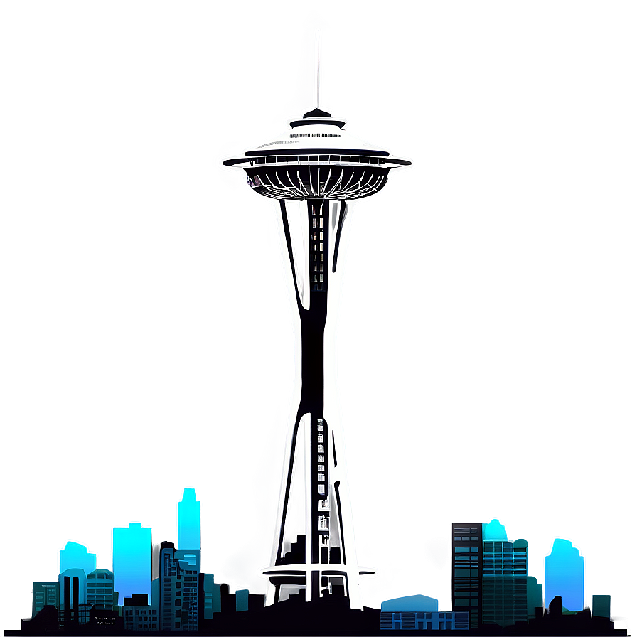 Space Needle Skyline Png Yrr79