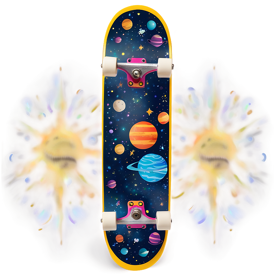 Space Theme Skateboard Deck Layout Png 06282024