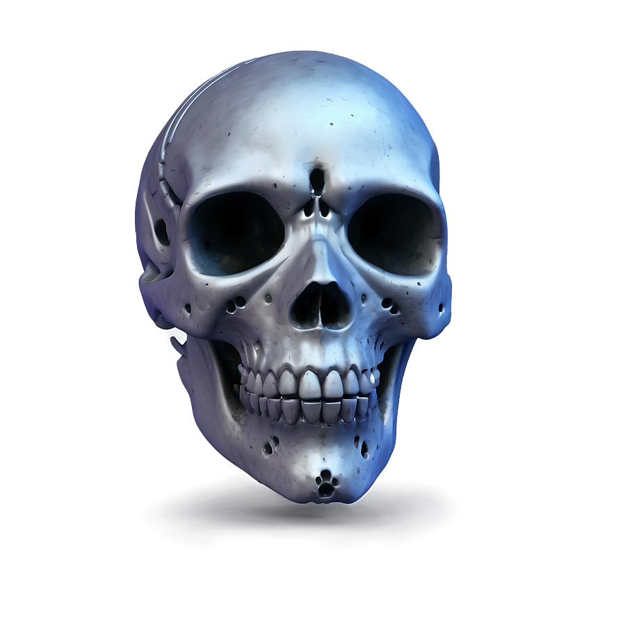 Space-themed Skull Face Png 06272024