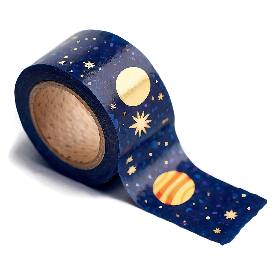 Space Themed Washi Tape Aesthetic Png Ern90