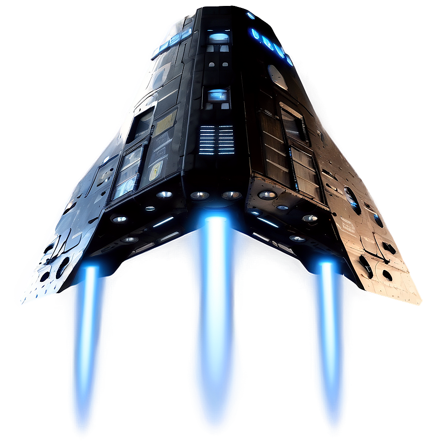 Spacecraft Isolated On Black Png 63