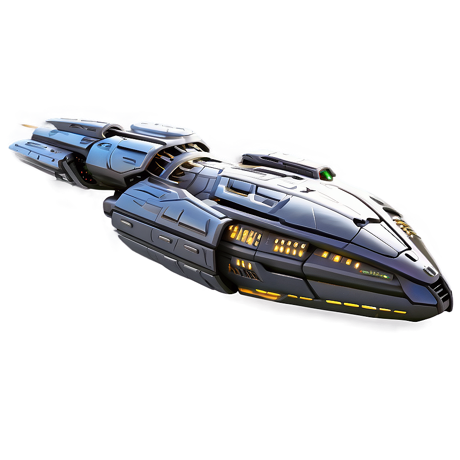 Spaceship In Sci-fi Scene Png 7