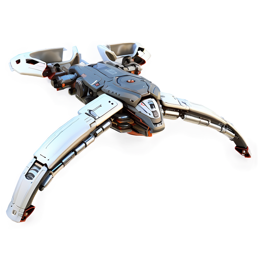 Spaceship With Robotic Arms Png Lku52