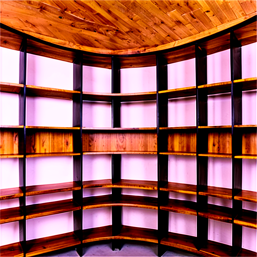 Spacious Empty Bookshelf Png Wpj13