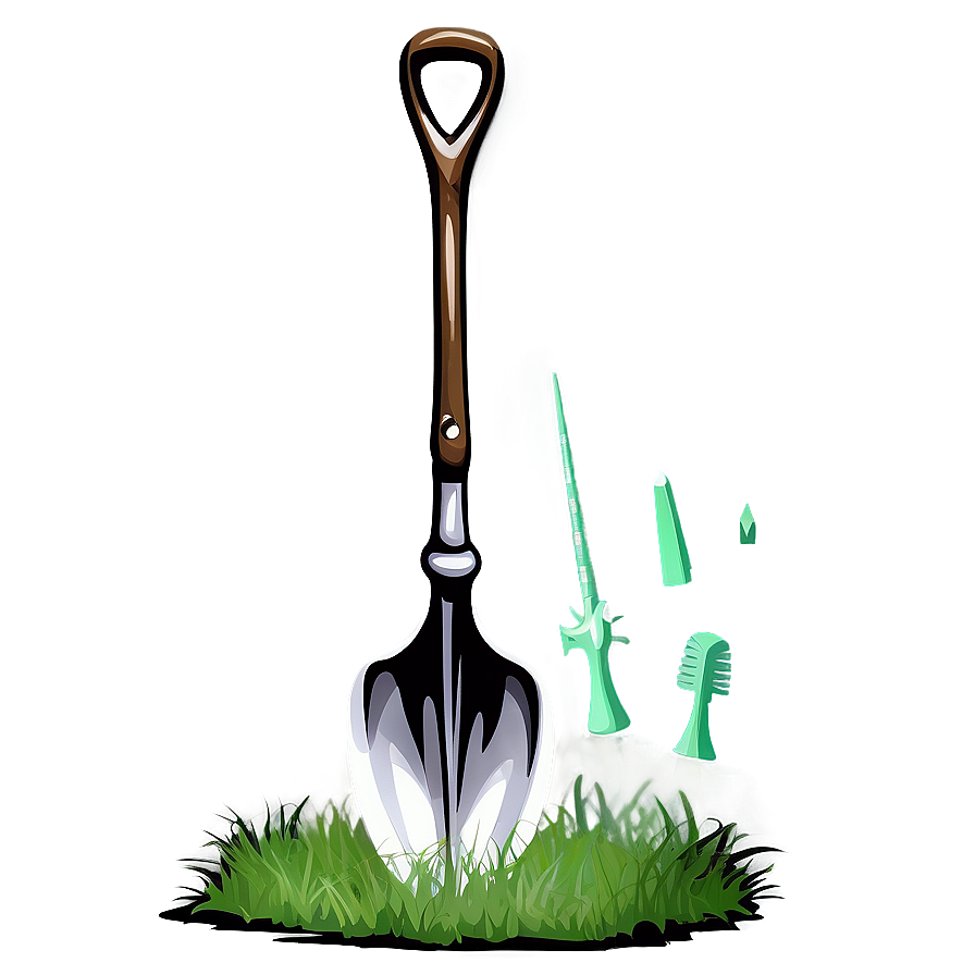 Spade On Grass Png Qam