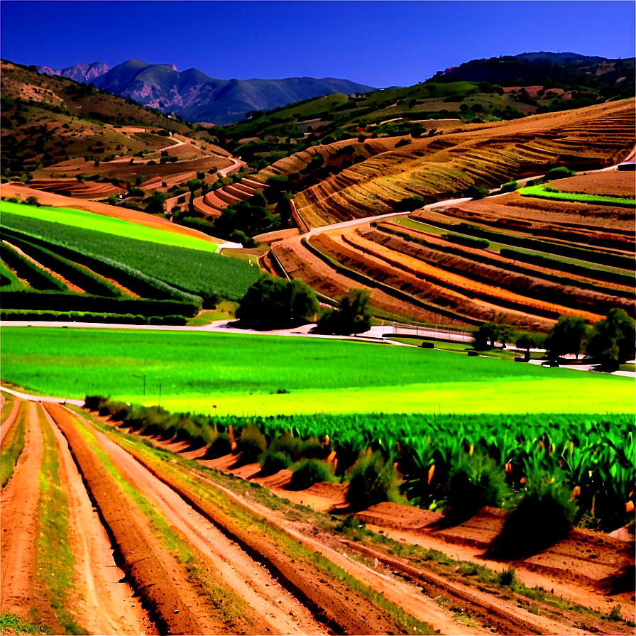 Spain Countryside Landscape Png Trm