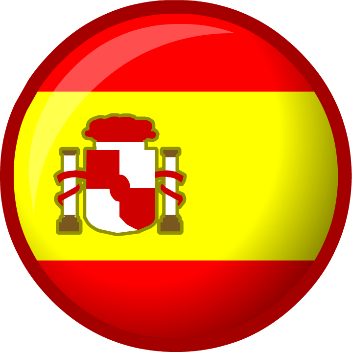 Spain Flag Button Graphic