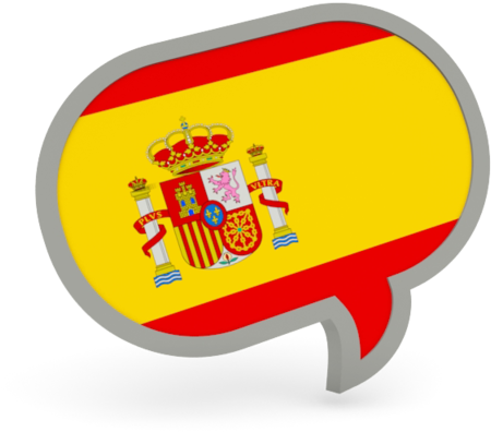 Spain Flag Speech Bubble Graphic