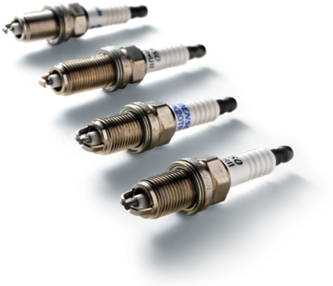 Spark Plugs Set Isolated