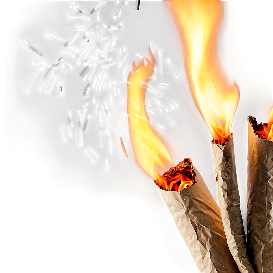 Sparked Paper Burning Png 06122024